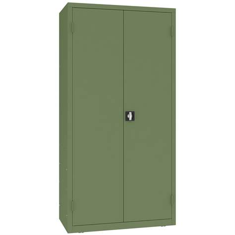 Magazinschrank, 72x große und 160x kleine hängende Regalkästen, H x B x T: 1990 x 1000 x 500 mm, Farbe Grün RAL6011 - Malow - Bild2