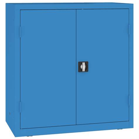 Magazinschrank, 42x große und 120x kleine hängende Regalkästen, H x B x T: 1040 x 1200 x 500 mm, Farbe blau RAL5012 - Malow - Bild2