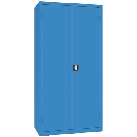 Magazinschrank, 72x große und 160x kleine hängende Regalkästen, H x B x T: 1990 x 1000 x 500 mm, Farbe Blau RAL5012 - Malow - Bild2