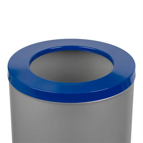 Coș colector selectiv de deșeuri EKO, volum 75 l, recipient principal din oțel lăcuit, culoare albastră - Alda S.A. - imagine2