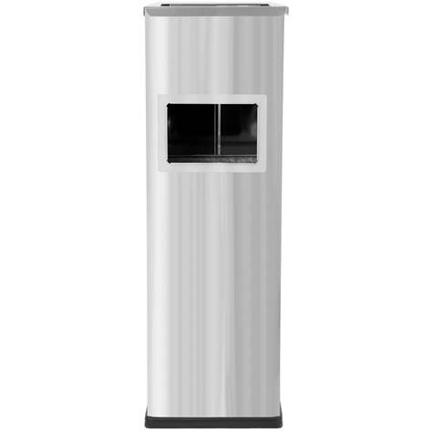 Kombiascher MIRAGE aus Edelstahlblech in glänzender Ausführung, H: 690 mm, Volumen 22 l - Alda S.A. - Bild4