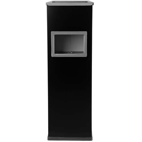 Kombiascher MIRAGE aus Stahlblech, H: 690 mm, Volumen 22 l, beschichtet Farbe schwarz - Alda S.A. - Bild3