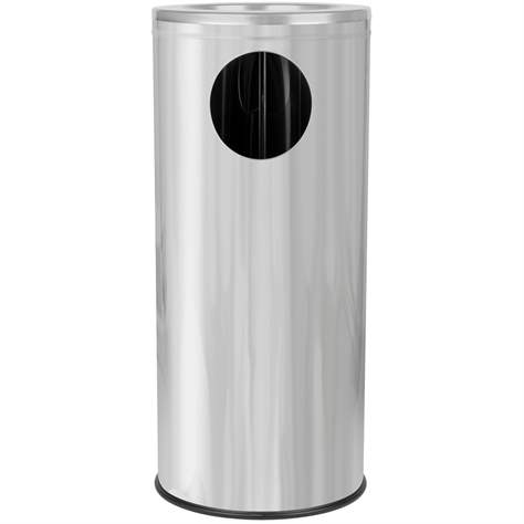 Stojanový koš s popelníkem MARCO, nerezová ocel lesklá, objem 34 l, výška 690 mm - Alda S.A. - obrázek4