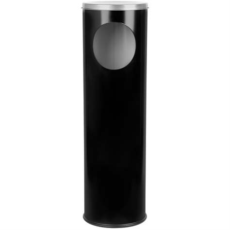 Standascher ALDA PILLAR, Stahlblech schwarz pulverbeschichtet, H 690 mm, Durchmesser 200 mm - Alda S.A. - Bild5