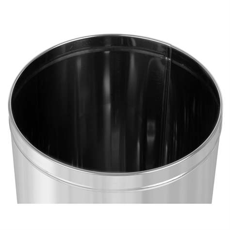 Odpadkový koš Fireguard s protipožárním víkem, nerezová ocel, objem 30 l - Alda S.A. - obrázek2