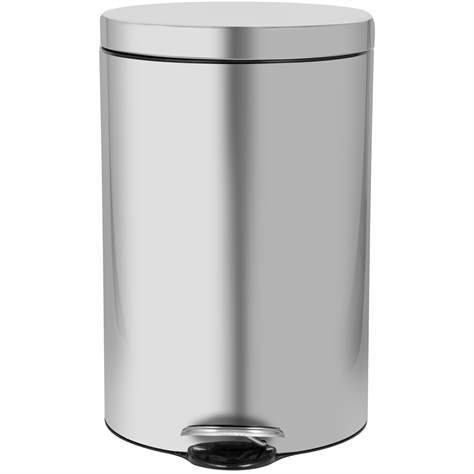 Coș gunoi cu pedală ALDA, oțel inoxidabil mat, volum 12 l - Alda S.A. - imagine3