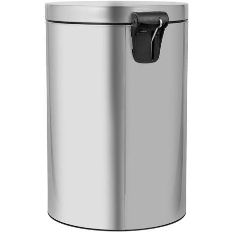 Coș gunoi cu pedală ALDA, oțel inoxidabil mat, volum 20 l - Alda S.A. - imagine3
