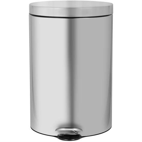 Coș gunoi cu pedală ALDA, oțel inoxidabil mat, volum 20 l - Alda S.A. - imagine4