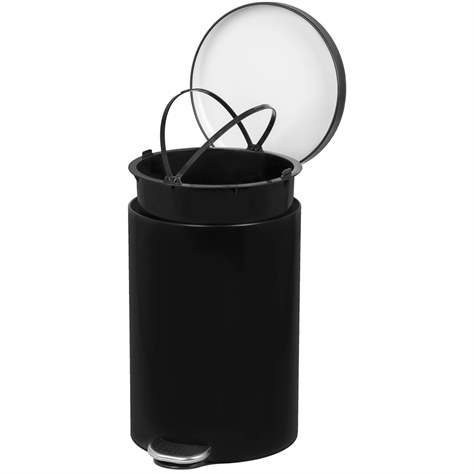 Tritteimer ALDA, Stahl Pulverbeschichtet Farbe Schwarz, Volumen 20 l - Alda S.A. - Bild3