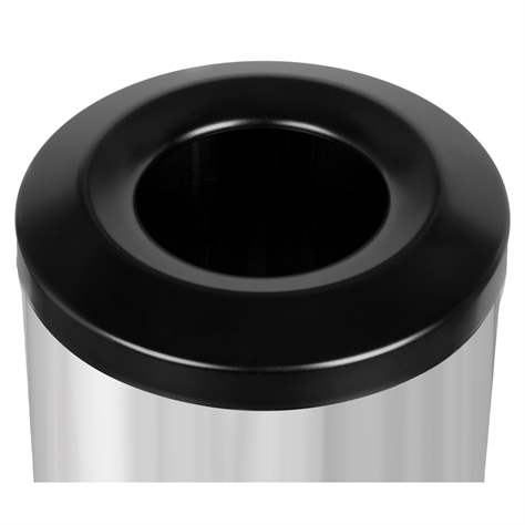 Odpadkový koš Fireguard s protipožárním víkem, nerezová ocel, objem 30 l - Alda S.A. - obrázek3