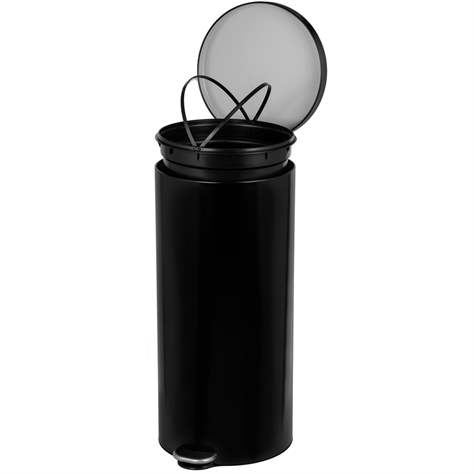 Tritteimer ALDA, Stahl Pulverbeschichtet Farbe Schwarz, Volumen 30 l - Alda S.A. - Bild3