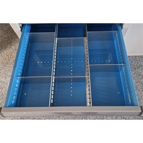 Schubladeneinteilungen aus verzinktem Blech 4 x 3, für Schubladen 918 x 612 x 300 mm - Polak CZ, s.r.o. - Bild4