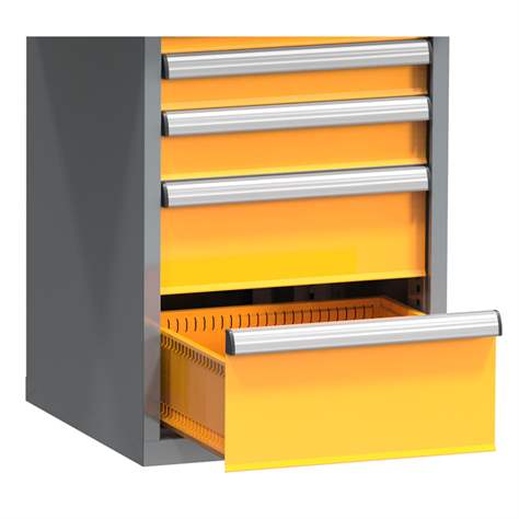 ESD Werkzeugschrank mit Schubladen, 8 Schubladen, H x B x T: 990 x 731 x 630 mm, Farbe Lichtgrau RAL7035 - Polak CZ, s.r.o. - Bild3