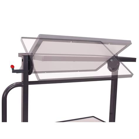 ESD-Beistellwagen VARIOfit, 2 neigbare Fachböden 610x410 mm - Cordes - Bild3