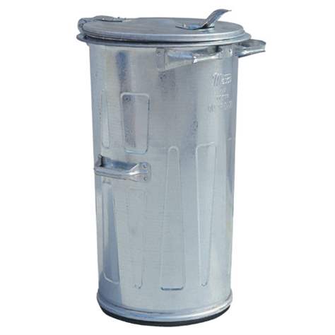 Mülltonne aus verzinktem Stahlblech, Volumen 110 l