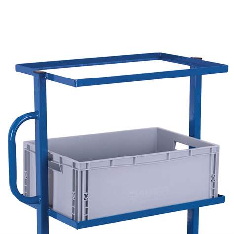 Beistell- und Kommissionierwagen VARIOfit, 3 feste Etagen mit 3 Kunststoffbehältern - Cordes - Bild4