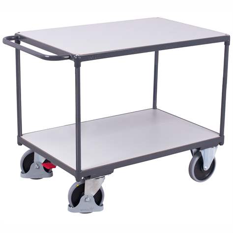 ESD - Tischwagen VARIOfit, 2 Etagen, 1000 x 600 mm. Tragfähigkeit 500 kg - Cordes