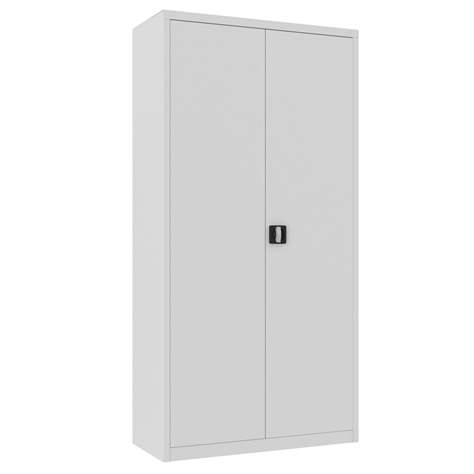 Einschwenktürenschrank mit Innenschließfach, HxBxT: 1990 x 1000 x 435 mm, Gehäuse Lichtgrau RAL7035 / Türfarbe Lichtgrau RAL7035 - Malow - Bild4