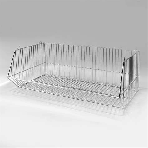 Stapel-Mittelkorb, Breite 900 mm, verzinkt-chromatiert