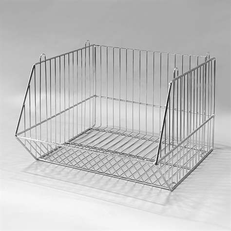 Stapel-Mittelkorb, Breite 450 mm, verzinkt-chromatiert
