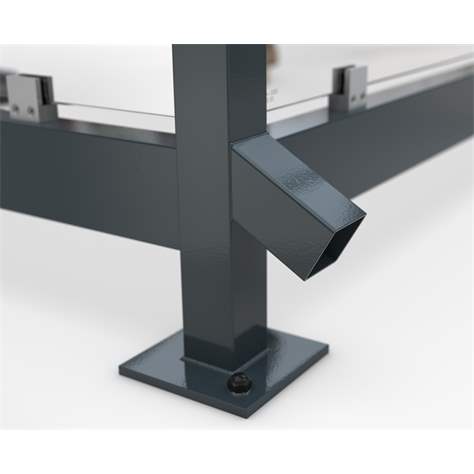 Überdachung K2, 2165 x 2165 mm, 3 Seitenwände+Windfangelement, Farbe Anthrazitgrau RA7016 - WSM - Walter Solbach Metallbau GmbH - Bild4