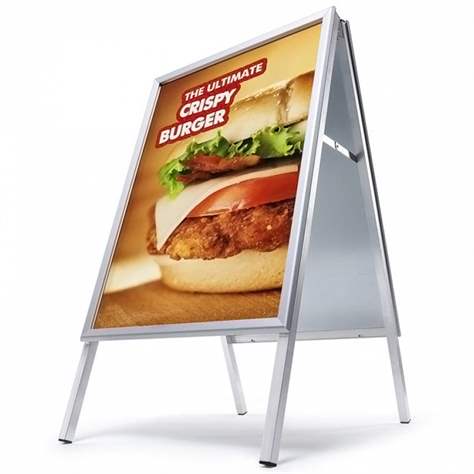 Beidseitige Werbeständer mit Klapprahmen, 2 x DIN A0