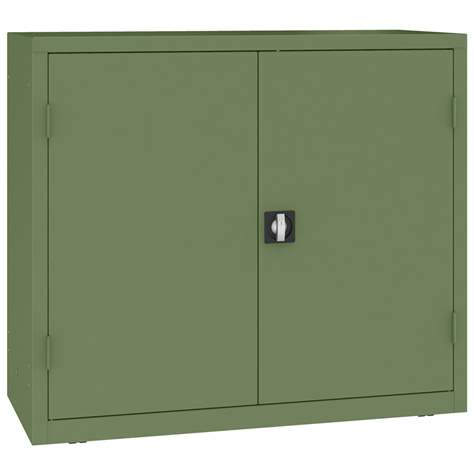 Dulap de atelier cu 2 polițe galvanizate (capacitatea 100 kg), HxLxl: 1040x1200x500 mm, verde RAL6011 - Malow - imagine2
