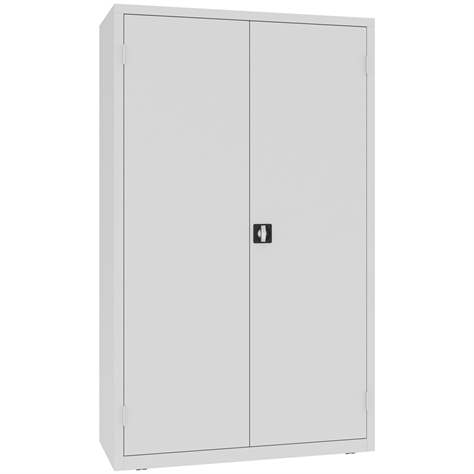 Werkstattschrankmit Ladefunktion für Elektrowerkzeuge, 4 Fachböden, HxBxT: 1990x1200x500 mm, Farbe grau RAL7035 - Malow - Bild2