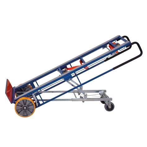 Rudl VARIOfit na objemné a těžké zboží, opěrná kola, nosnost 550 kg, barva antracit RAL7016 - Cordes - obrázek5