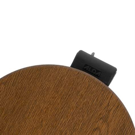 Coș gunoi cu pedală ALDA, oțel, culoare albă, capac ca imitatie de lemn, volum 20 l - Alda S.A. - imagine5