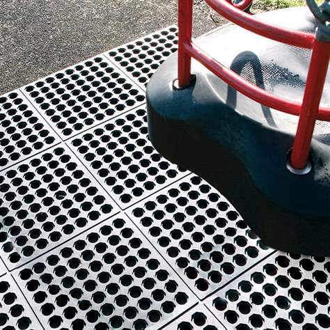 Industrie-Arbeitsmatte Fatigue Step 0,9 x 0,9 m, 100% Schwarzgummi - COBA Europe GmbH - Bild5