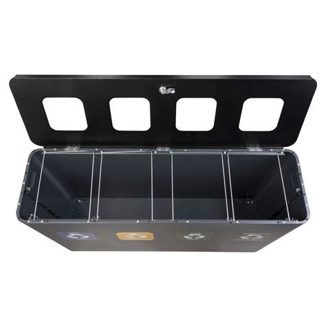 EKO STAR STATION - Sammelstation für Abfalltrennung, Volumen 4 x 60 l - Alda S.A. - Bild8