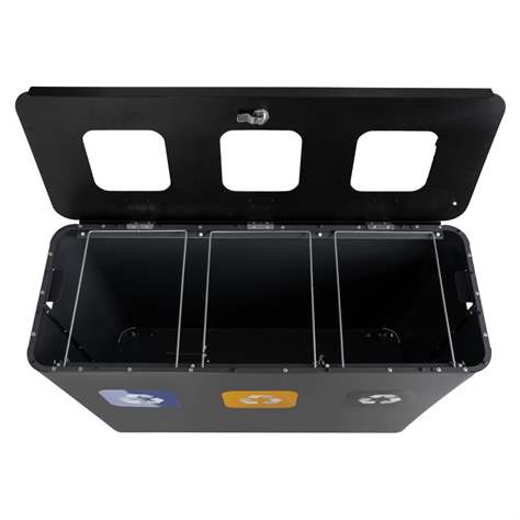 EKO STAR STATION - sestava na tříděný odpad, objem 3 x 60 l - Alda S.A. - obrázek8