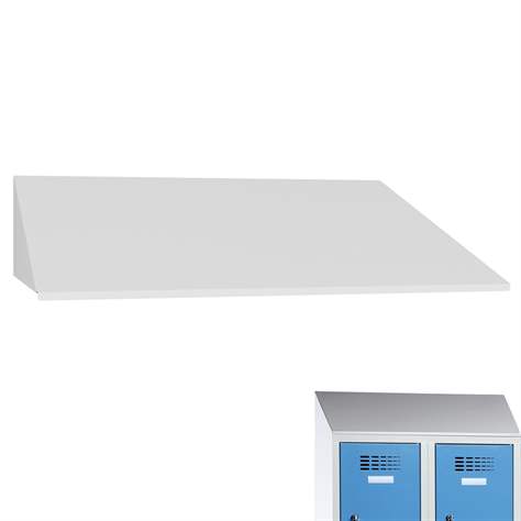 Šikmá strieška pre šatňovú skriňu WEMO, šírka 800 mm, farba šedá RAL7035 - Malow