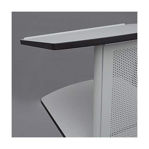 Stehpult, lichtgraue Konstruktion und Platten grau - Bild3