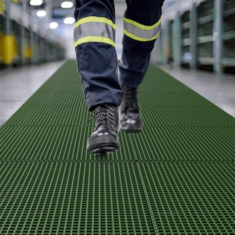 COBAGRIP - Gitterrost 3x1 m, Höhe 38 mm, Farbe gelb - COBA Europe GmbH - Bild2