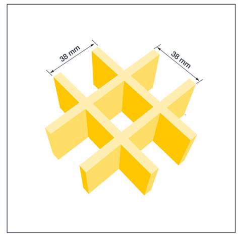 COBAGRIP - Gitterrost 3x1 m, Höhe 38 mm, Farbe gelb - COBA Europe GmbH - Bild4