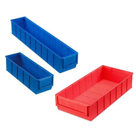 Schraubregal FIX mit 90 Sichtlagerboxen, verzinkt, H x B x T: 2000x1000x500 mm - Bild6