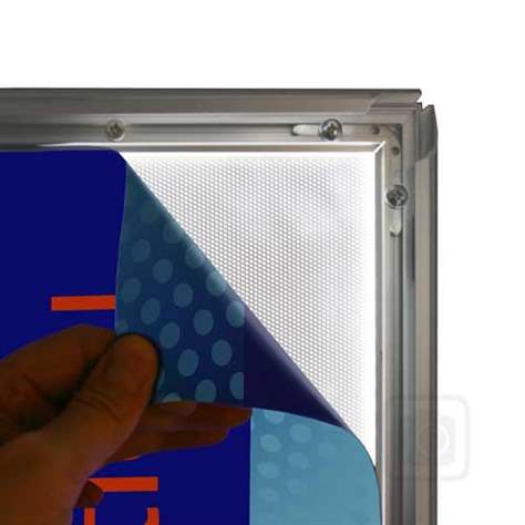Alu-Klapprahmen, mit LED Beleuchtung, Format A0 - beidseitig - Bild2