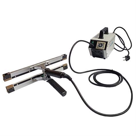 Dispozitiv cu clește pentru lipit folie ambalaj - clește manual cu impulsuri, lățime clește 310 mm