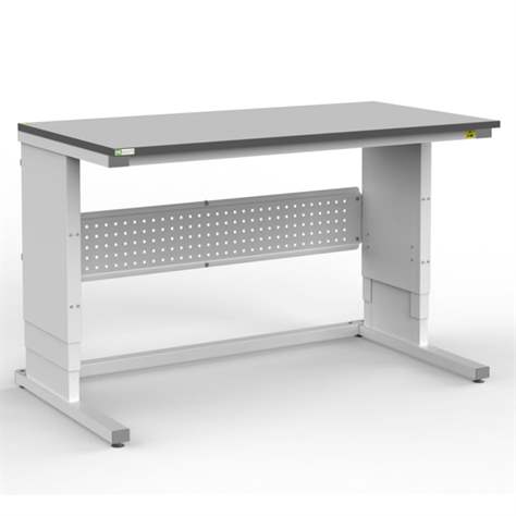 ESD-Arbeitstisch ALFA ELEKTRO, höhenverstellbar, 1200 x 800 mm