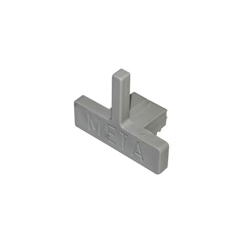 Capac PVC, CLIP, culoare gri deschis - META Skladovací technika