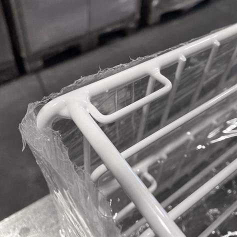 Stapelkorb mit Rollen, Breite 900 mm, weisse Lackierung - Bild5