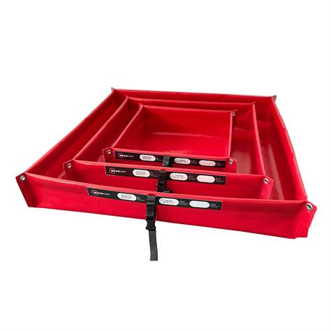 Multifunktions-Faltwanne FASTER, aus PVC, Auffangvolumen 187 l, 1200x1200x130 mm - Metal Arsenal Trade s.r.o. - Bild7