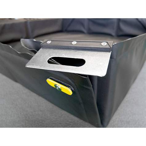 Skládací záchytná vana ANTISTATIC, plastová, objem 50 l, 1240x840x70 mm - Metal Arsenal Trade s.r.o. - obrázek3