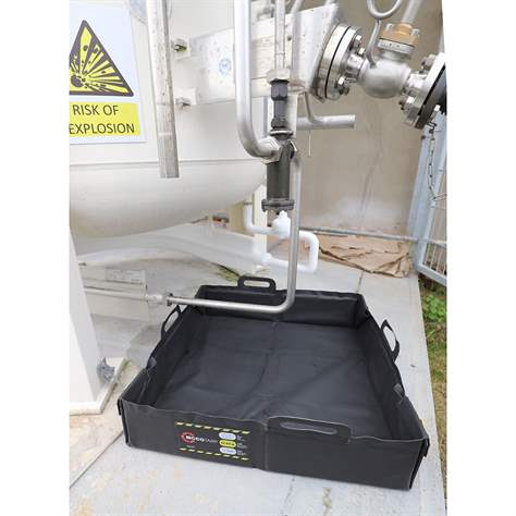 Skládací záchytná vana ANTISTATIC, plastová, objem 50 l, 1240x840x70 mm - Metal Arsenal Trade s.r.o. - obrázek5