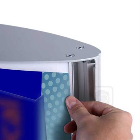 Werbesäule mit LED-Beleuchtung, Höhe 2000 mm - Bild4