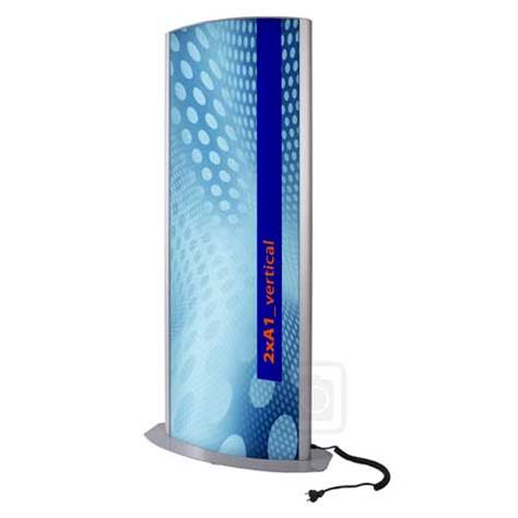 Reklamní sloup s osvětlením LED, výška 1,7 m