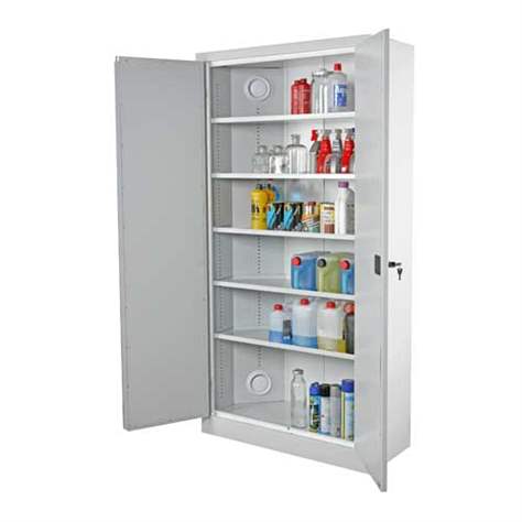 Chemikalienschrank mit erhöchter Feuersicherheit, Doppelwandig, H x B x T: 1990x1000x450 mm, Lüftungsanschluss 100 mm - Malow