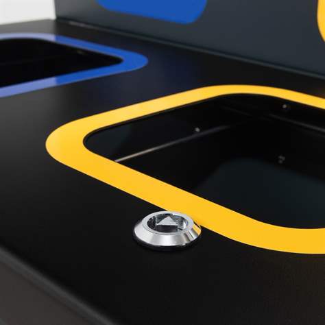 EKO WALL STATION - závěsný koš na tříděný odpad, objem 3 x 35 l - Alda S.A. - obrázek3